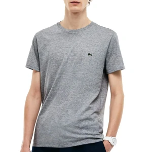 Zdjęcie produktu Koszulka męska Lacoste Crew Neck Pima Cotton Jersey TH6709-CCA - szara