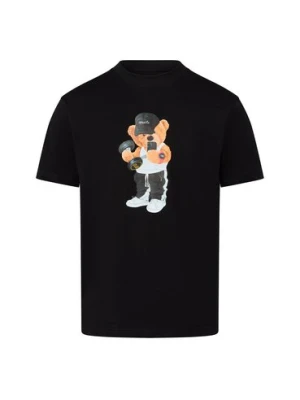 Chill Pill Koszulka męska - Muscle Bear Mężczyźni Bawełna czarny nadruk,