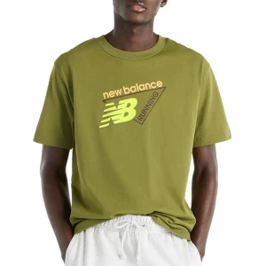 Koszulka męska New Balance Classic Tri-Logo MT61N1YVGEE - zielona