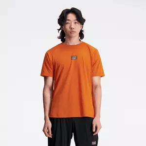 Koszulka męska New Balance MT23277CEN - pomarańczowa