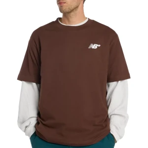 Zdjęcie produktu Koszulka męska New Balance MT53706ABJ - brązowa