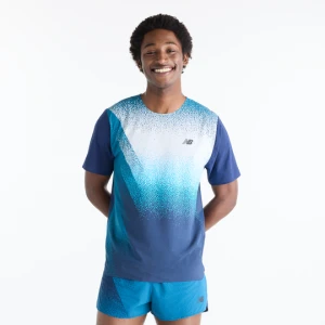 Koszulka męska New Balance MT61Q7IDATD – niebieska