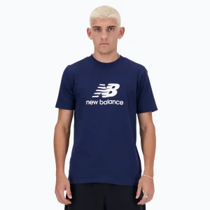 Koszulka męska New Balance Stacked Logo navy