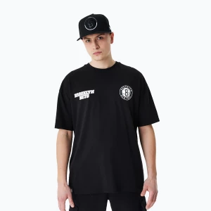 Koszulka męska New Era NBA Large Graphic BP OS Tee Brooklyn Nets black