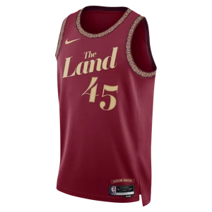 Koszulka męska Nike Dri-FIT NBA Swingman Donovan Mitchell Cleveland Cavaliers City Edition 2023/24 - Czerwony