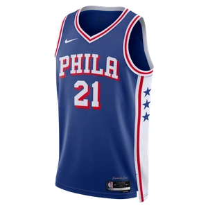 Koszulka męska Nike Dri-FIT NBA Swingman Joel Embiid Philadelphia 76ers 2023/24 Icon Edition - Niebieski