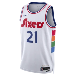 Koszulka męska Nike Dri-FIT NBA Swingman Joel Embiid Philadelphia 76ers City Edition 2024/25 - Biel