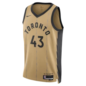 Koszulka męska Nike Dri-FIT NBA Swingman Pascal Siakam Toronto Raptors City Edition 2023/24 - Brązowy