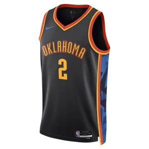 Koszulka męska Nike Dri-FIT NBA Swingman Shai Gilgeous-Alexander Oklahoma City Thunder City Edition 2024/25 - Czerń