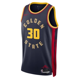 Koszulka męska Nike Dri-FIT NBA Swingman Stephen Curry Golden State Warriors City Edition 2024/25 - Niebieski