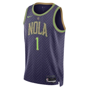 Koszulka męska Nike Dri-FIT NBA Swingman Zion Williamson New Orleans Pelicans City Edition 2024/25 - Fiolet