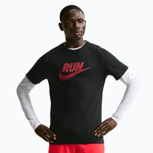 Koszulka męska Nike Dri-Fit Running black/team crimson