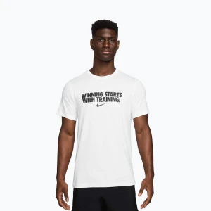 Koszulka męska Nike Dri-Fit Winning white/black