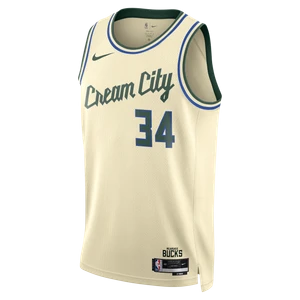 Koszulka męska Nike NBA Swingman Giannis Antetokounmpo Milwaukee Bucks City Edition - Brązowy