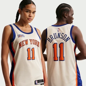Koszulka męska Nike NBA Swingman Jalen Brunson New York Knicks City Edition - Brązowy