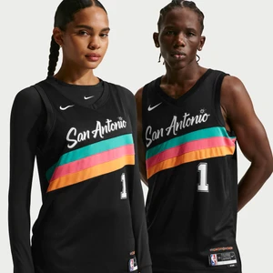 Koszulka męska Nike NBA Swingman Victor Wembanyama San Antonio Spurs City Edition - Czerń