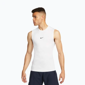 Koszulka męska Nike Pro Dri-Fit Tight Sleeveless Fitness white/black