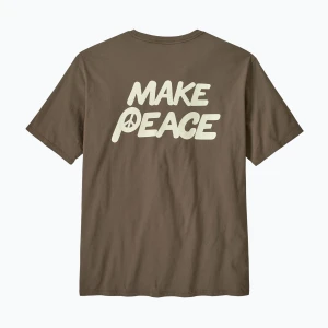 Koszulka męska Patagonia Balance Organic peace seeds/marlow brown