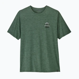 Koszulka męska Patagonia Cap Cool Daily Great Waves canopy green - light canopy green x-dye