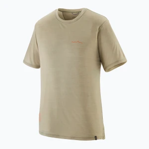 Koszulka męska Patagonia Cap Cool Merino Blend Graphic Shirt multi-pitch/weathered stone