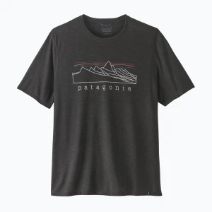 Koszulka męska Patagonia Cap Cool Trail Stratapeaks ink black