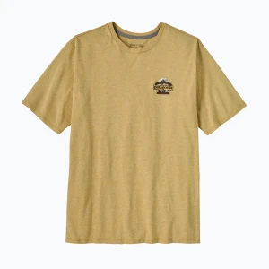Koszulka męska Patagonia Great Waves Responsibili-Tee lynx tan Żółty
