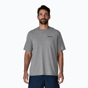 Koszulka męska Patagonia P-6 Logo Responsibili-Tee gravel heather Szary