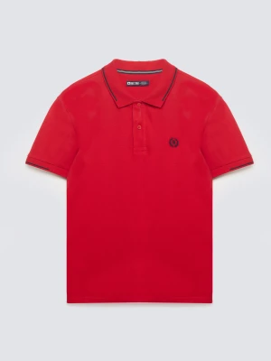 Koszulka męska polo bordowa Polian 604 BIG STAR