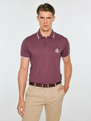 koszulka męska polo bordowa seller 604 Big Star