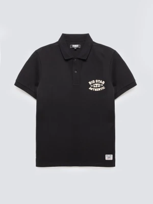 Koszulka męska polo czarna Livier 906 BIG STAR