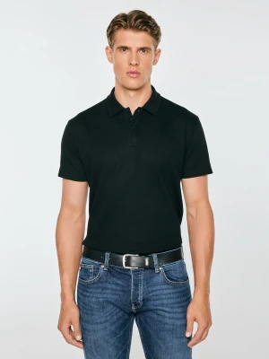 koszulka męska polo czarna nisser 906 Big Star