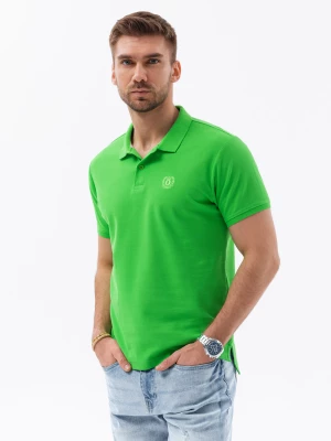 Koszulka męska polo z dzianiny pique - zielony V25 S1374
 -                                    XXL