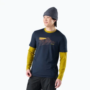 Koszulka męska Smartwool Alpine Trace Active Graphic Tee SS deep navy Granatowy