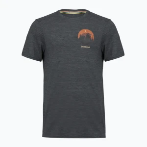 Koszulka męska Smartwool Lunar Bear Active SS Graphic Tee charcoal heather