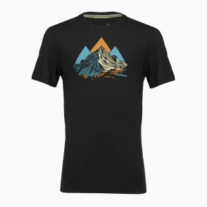 Koszulka męska Smartwool Peak Bagger Active SS Graphic Tee black
