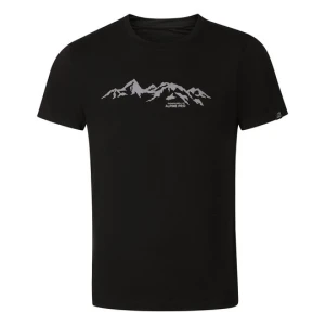 Koszulka męska szybkoschnąca Lyor czarna Alpine Pro