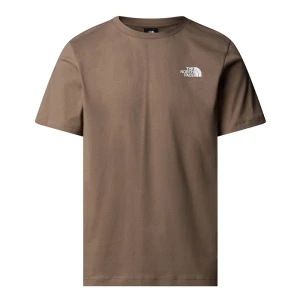 Koszulka męska The North Face Redbox 0A87NPE1Q1 - brązowa