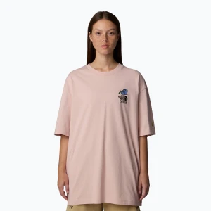Koszulka The North Face Mountain Cleanup Oversized SS pink moss