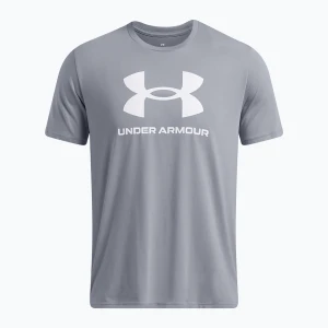 Koszulka męska Under Armour Sportstyle Logo Update steel/white