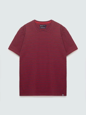 Koszulka męska w paski czerwona Garri 603 BIG STAR