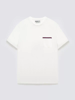 Koszulka męska z kieszonką biała Toms 100 BIG STAR