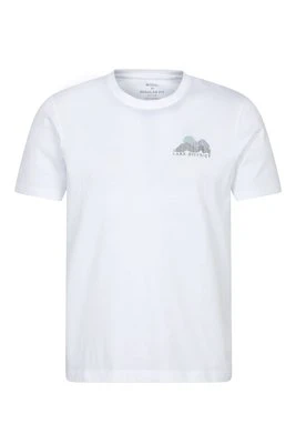 Koszulka męska z krótkim rękawem Lake District - Biały Mountain Warehouse