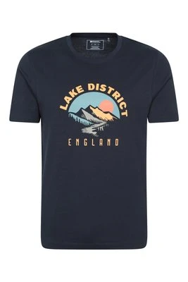 Koszulka męska z krótkim rękawem Lake District - Navy Mountain Warehouse