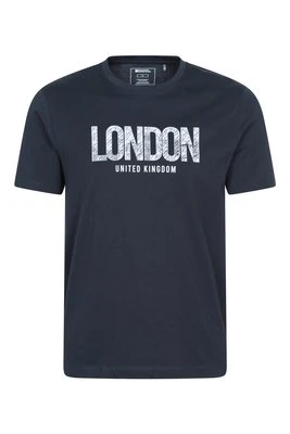 Koszulka męska z krótkim rękawem London - Navy Mountain Warehouse