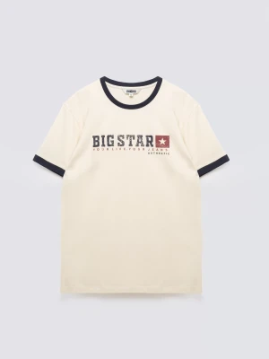 Koszulka męska z linii Authentic z logo BIG STAR perłowa Summet 103