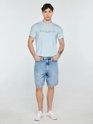 Koszulka męska z nadrukiem niebieska Oliver 400 BIG STAR