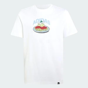 KOSZULKA MŁODZIEŻOWA PASTA GRAPHIC Adidas biały