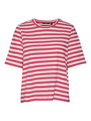 Vero Moda Koszulka "Molly" w kolorze różowo-białym rozmiar: S