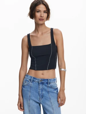 Koszulka na ramiączkach rib Desigual