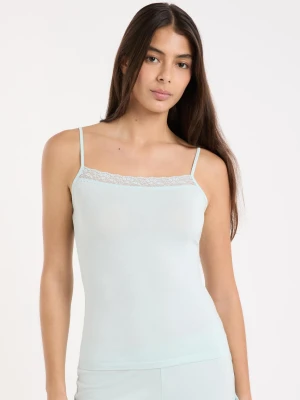 Koszulka na Ramiączkach z detalami koronkowymi Etam